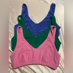 OFFLINE by Aerie Set of 3 aerie bralettes | Large